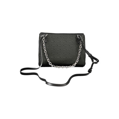 Crossbody Convertible Handbag by Calvin Klein for women in polyester black features an exquisite silhouette, showcasing a secure , ample built-in-compartments & cardholder, and versatile crossbody-strap, shoulder-strap, adjustable-strap & handle for exquisite style.