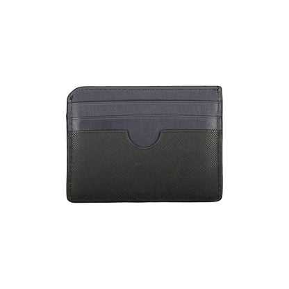 Cardholder Wallet by Tommy Hilfiger for men in leather black features a streamlined silhouette, showcasing the streamlined Leather Cardholder Wallet design with sophisticated card-organization for a premium look.