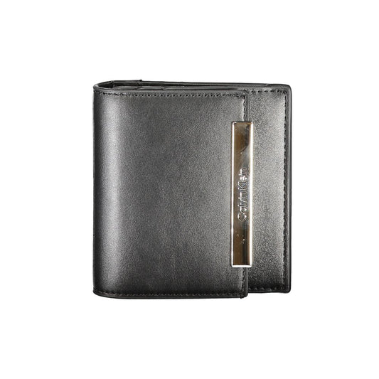 Cardholder Wallet by Calvin Klein for women in polyester black presents a refined silhouette, artfully capturing the essence of the Polyester Cardholder Wallet design with sophisticated card-organization rfid-protection for a refined look.