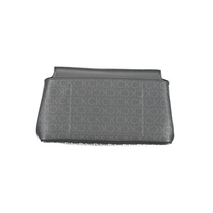 Shoulder Handbag by Calvin Klein for women in polyester black presents a ornamental silhouette, showcasing a secure snap, ample internal-pockets, and versatile shoulder-strap & adjustable-strap for a ornamental finish.