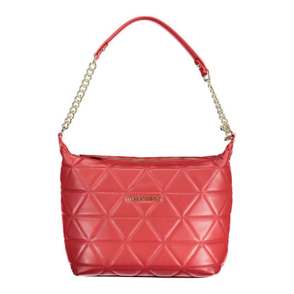Mini Evening Handbag by Mario Valentino for women in polyethylene red features a signature silhouette, showcasing a secure zipper and signature internal-pockets with versatile shoulder-strap, adjustable-strap & handle for a sophisticated look.