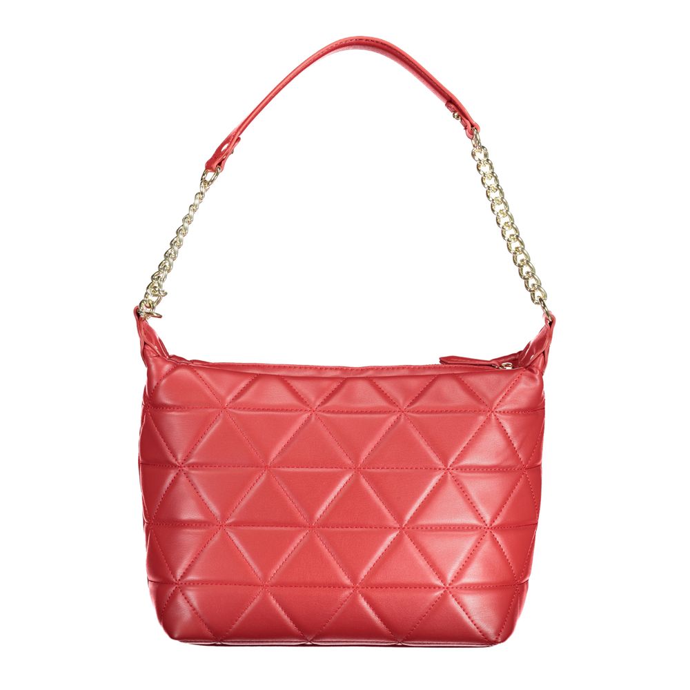 Mini Evening Handbag by Mario Valentino for women in polyethylene red features a refined silhouette, showcasing a secure zipper, organized internal-pockets, and versatile shoulder-strap, adjustable-strap & handle for a refined finish.