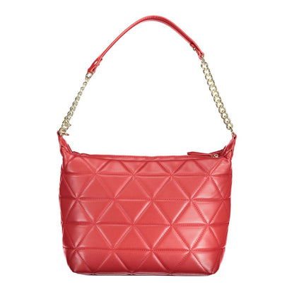 Mini Evening Handbag by Mario Valentino for women in polyethylene red features a refined silhouette, showcasing a secure zipper, organized internal-pockets, and versatile shoulder-strap, adjustable-strap & handle for a refined finish.