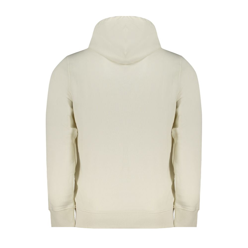 Hooded Sweatshirt Hoodie by Calvin Klein for men in cotton white features a slouchy chic silhouette, detailed with a slouchy chic and a signature for an elevated aesthetic.