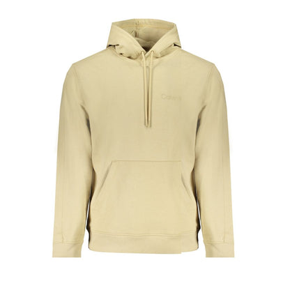 Sweatshirt by Calvin Klein for men in polyamide cotton beige & print features an enviable silhouette, showcasing a premium sleeveless and refined for a truly enviable finish.