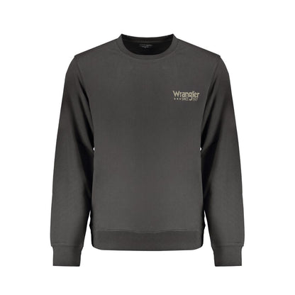 Sweatshirt by Wrangler for men in cotton black & print features an enviable silhouette, showcasing a premium long-sleeve and refined crew neckline for a truly enviable finish.