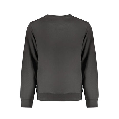 Sweatshirt by Wrangler for men in cotton black & print presents a smart casual silhouette, featuring a smart casual and for a sophisticated look.