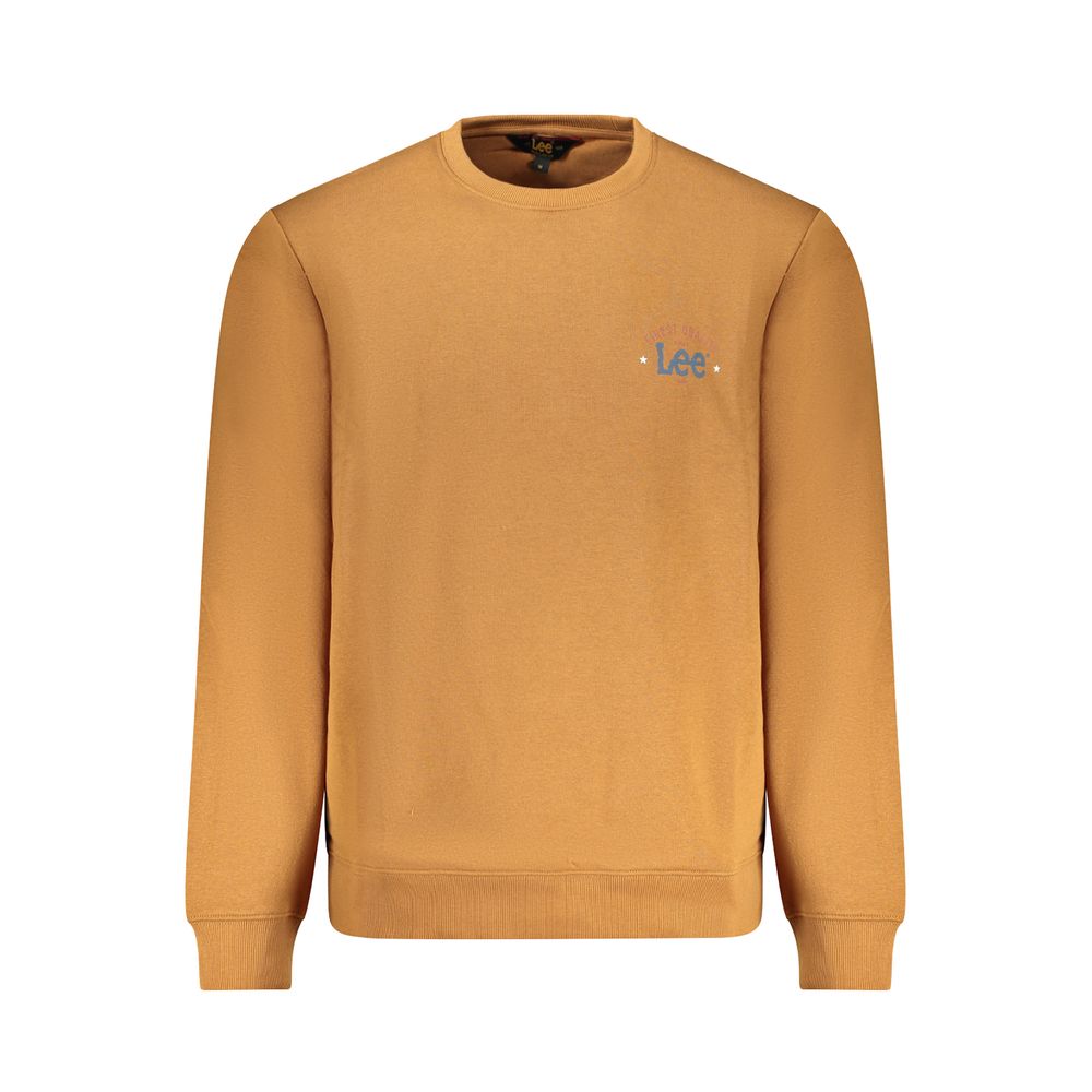 Sweatshirt by Lee for men in cotton brown & print features a unrivaled silhouette with a refined crew neckline and unrivaled long-sleeve detailing for a sophisticated look.