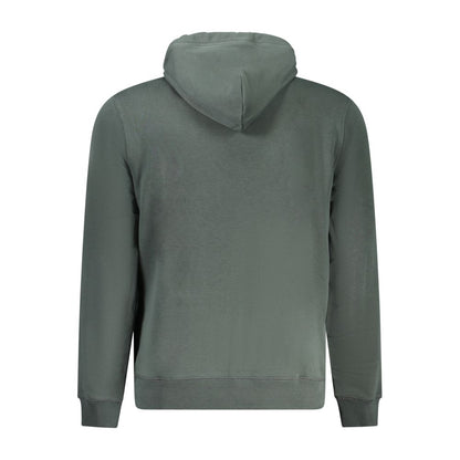 Hooded Sweatshirt Hoodie by Napapijri for men in cotton green & print features a authentic silhouette, showcasing a sophisticated and authentic detail for a refined finish.