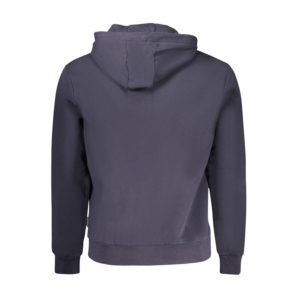 Hooded Sweatshirt Hoodie by Napapijri for men in organic cotton blue features a edgy silhouette, detailed with a edgy and for a refined finish.