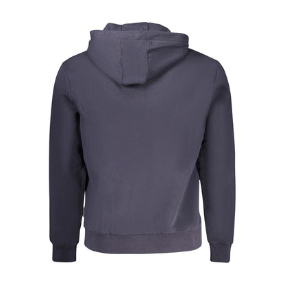 Hooded Sweatshirt Hoodie by Napapijri for men in organic cotton blue features a edgy silhouette, detailed with a edgy and for a refined finish.