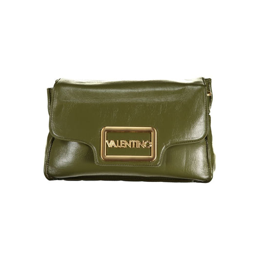Handbag by Mario Valentino for women in polyethylene green & signature features a refined silhouette, showcasing a secure zipper, organized built-in-compartments & internal-pockets, and versatile shoulder-strap, adjustable-strap & handle for a refined finish.