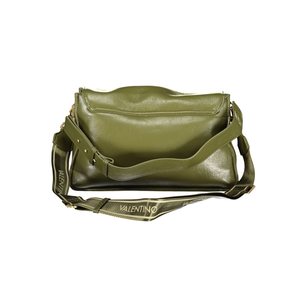 Handbag by Mario Valentino for women in polyethylene green & signature features a ornamental silhouette, showcasing a secure zipper, ample built-in-compartments & internal-pockets, and ornamental shoulder-strap, adjustable-strap & handle for a sophisticated look.