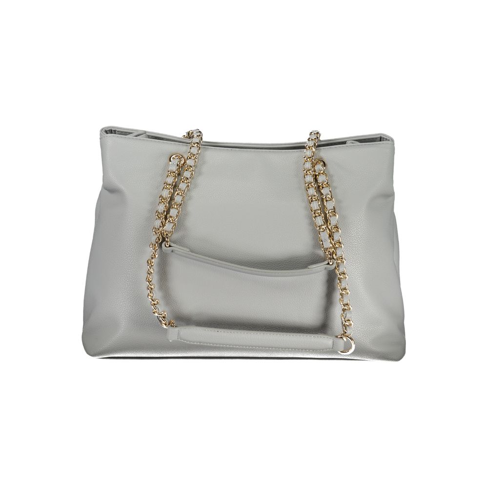 Mario Valentino Polyethylene Shoulder Handbag - Gray
