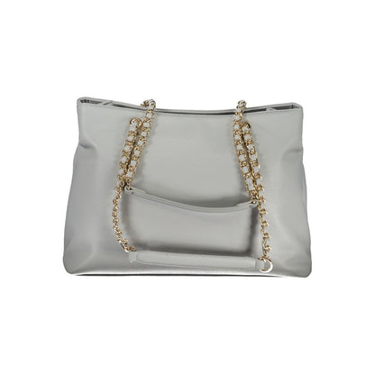 Mario Valentino Polyethylene Shoulder Handbag - Gray