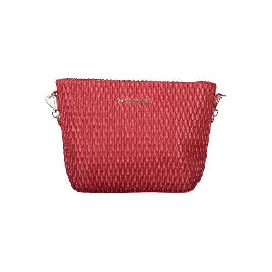 Handbag by Mario Valentino for women in polyethylene red presents a ornamental silhouette, showcasing a secure zipper, ample internal-pockets, and versatile shoulder-strap, adjustable-strap & handle for a ornamental finish.