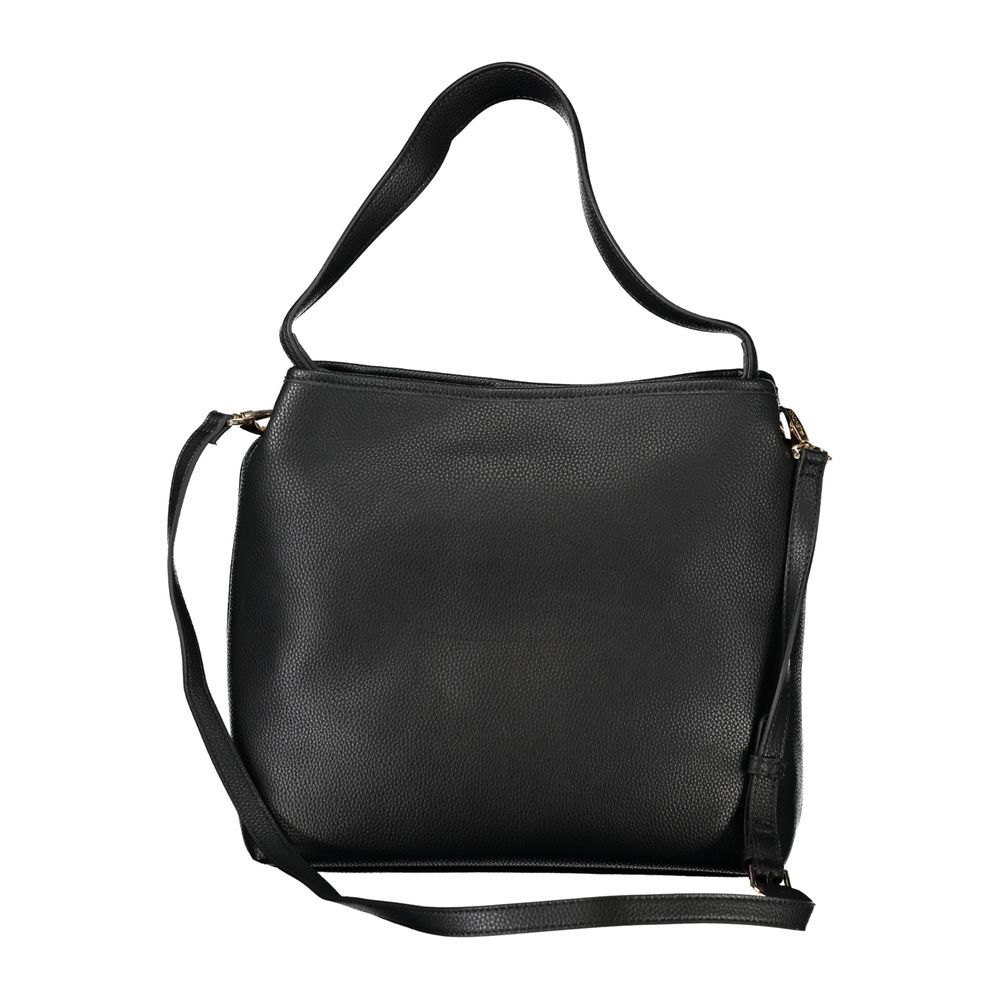 Pouch Handbag by Mario Valentino for women in polyethylene black features an refined silhouette, showcasing a secure , ample internal-pockets, and versatile shoulder-strap, adjustable-strap & handle for a sophisticated refined aesthetic.