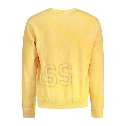 Sweatshirt by Guess Jeans for men in cotton yellow features an magnificent silhouette, showcasing a sophisticated and detail for a truly magnificent finish.