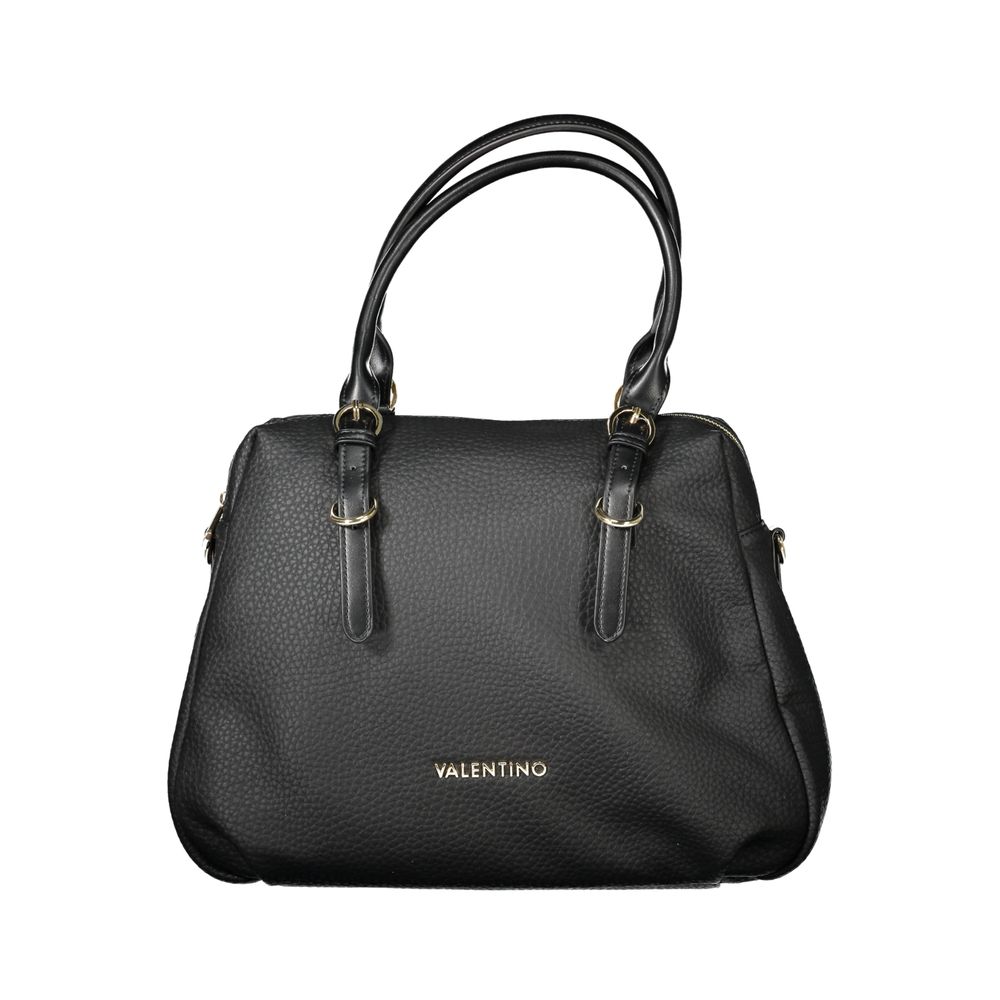 Handbag by Mario Valentino for women in polyethylene black features a exquisite silhouette, showcasing a secure zipper and exquisite internal-pockets with versatile shoulder-strap, adjustable-strap & handle for a exquisite finish.
