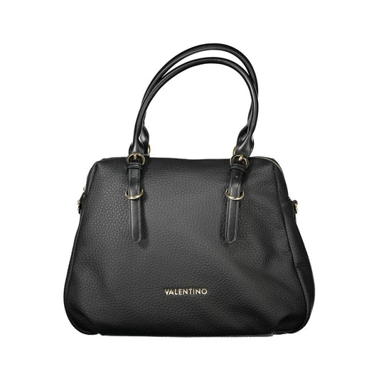 Handbag by Mario Valentino for women in polyethylene black features a exquisite silhouette, showcasing a secure zipper and exquisite internal-pockets with versatile shoulder-strap, adjustable-strap & handle for a exquisite finish.