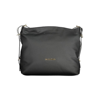 Handbag by Mario Valentino for women in polyethylene black presents a ornamental silhouette, showcasing a secure zipper, ample internal-pockets, and versatile adjustable-strap & handle for a ornamental finish.