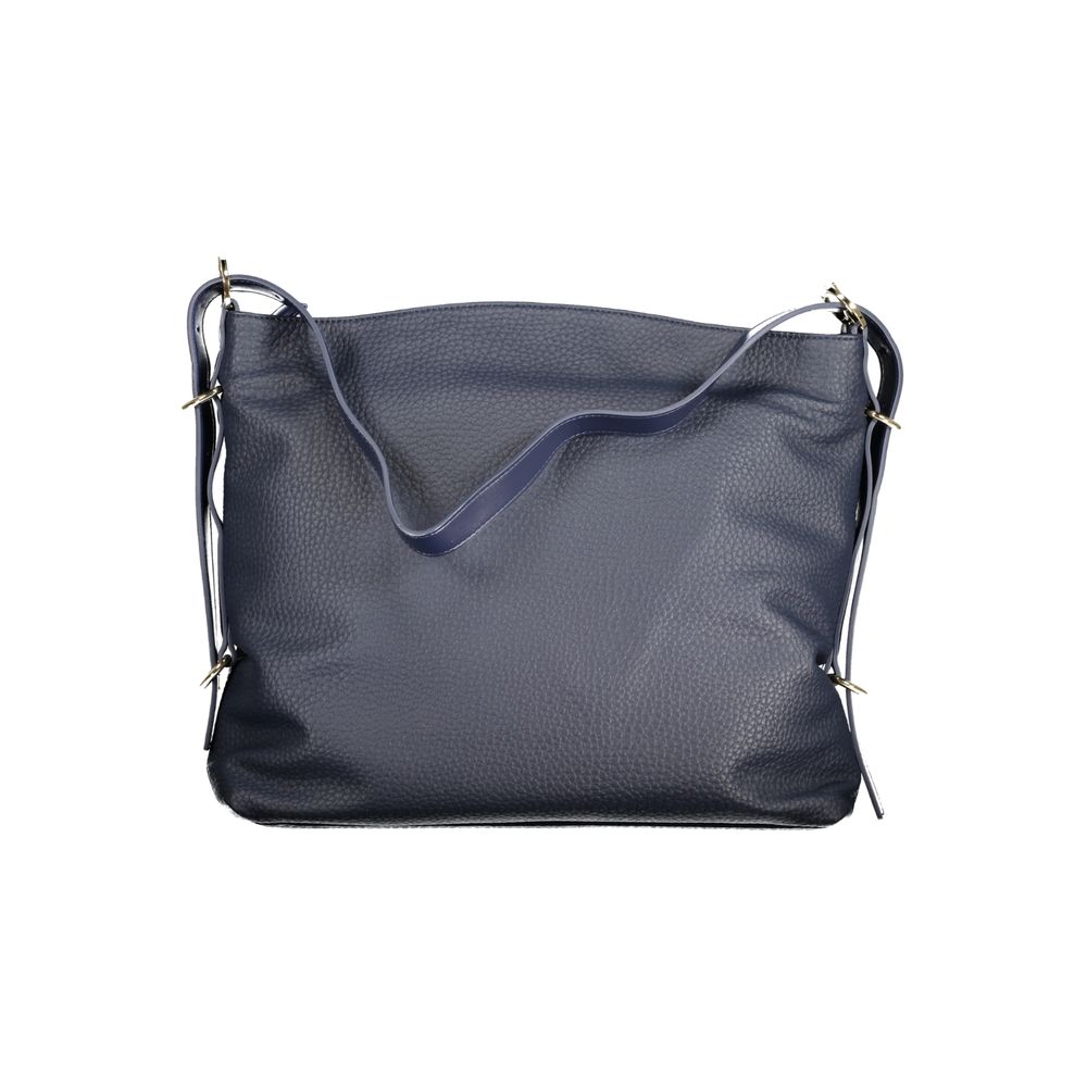 Shopper Handbag by Mario Valentino for women in polyethylene blue features a exquisite silhouette, showcasing a secure zipper and exquisite internal-pockets with versatile adjustable-strap & handle for a exquisite finish.