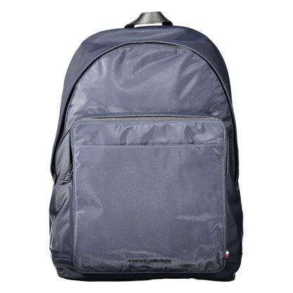 Backpack by Tommy Hilfiger for men in polyester blue features a architectural Polyester Backpack design with a secure zipper, ample external-pockets, internal-pockets & laptop-compartment, and versatile handle, backpack-strap & adjustable-strap for a architectural finish.