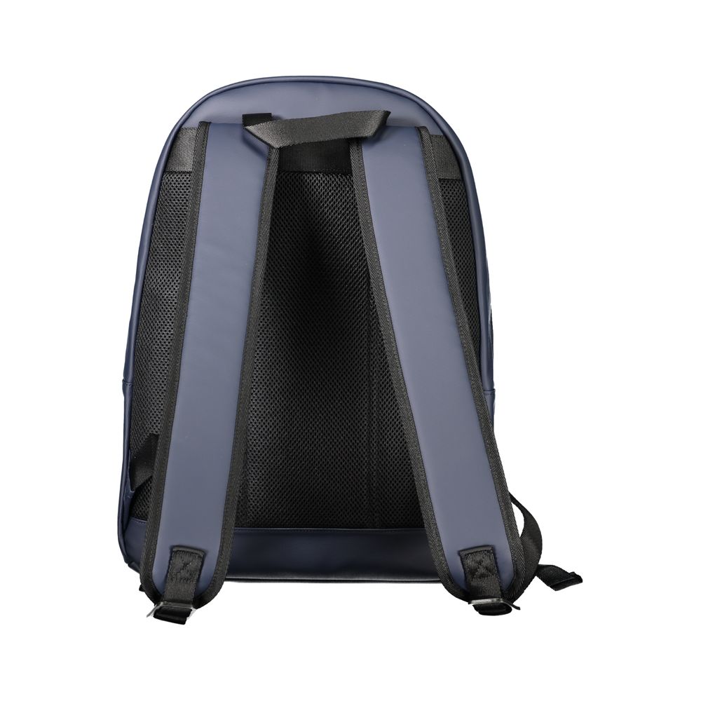 Backpack by Tommy Hilfiger for men in polyethylene blue features an stately silhouette from the Polyethylene Backpack range, with a secure zipper, ample external-pockets, internal-pockets & laptop-compartment, and versatile handle, backpack-strap & adjustable-strap.