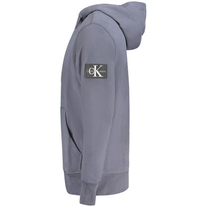 Hooded Sweatshirt Hoodie by Calvin Klein for men in cotton blue features a edgy silhouette, detailed with a edgy and for a refined finish.