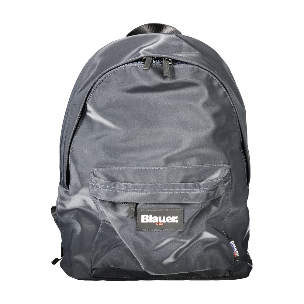 Backpack by Blauer for men in polyester blue & signature showcases a stately Polyester Backpack design, featuring a secure zipper with stately external-pockets, internal-pockets & laptop-compartment and versatile backpack-strap, adjustable-strap & handle.