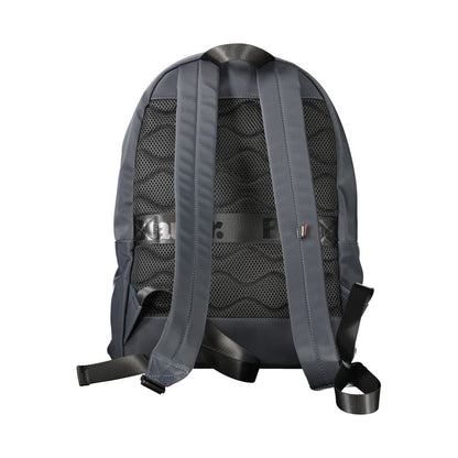 Backpack by Blauer for men in polyester blue & signature presents a stately Polyester Backpack design, showcasing a secure zipper with ample external-pockets, internal-pockets & laptop-compartment and versatile backpack-strap, adjustable-strap & handle for a stately finish.