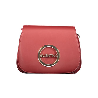 Handbag by Mario Valentino for women in polyethylene red & signature features an refined silhouette, showcasing a secure zipper, ample built-in-compartments & internal-pockets, and versatile shoulder-strap & adjustable-strap for a sophisticated refined aesthetic.