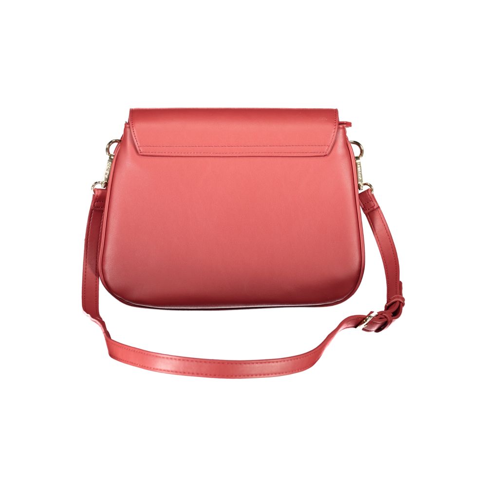 Handbag by Mario Valentino for women in polyethylene red & signature features a exquisite silhouette, showcasing a secure zipper and exquisite built-in-compartments & internal-pockets with versatile shoulder-strap & adjustable-strap for a exquisite finish.