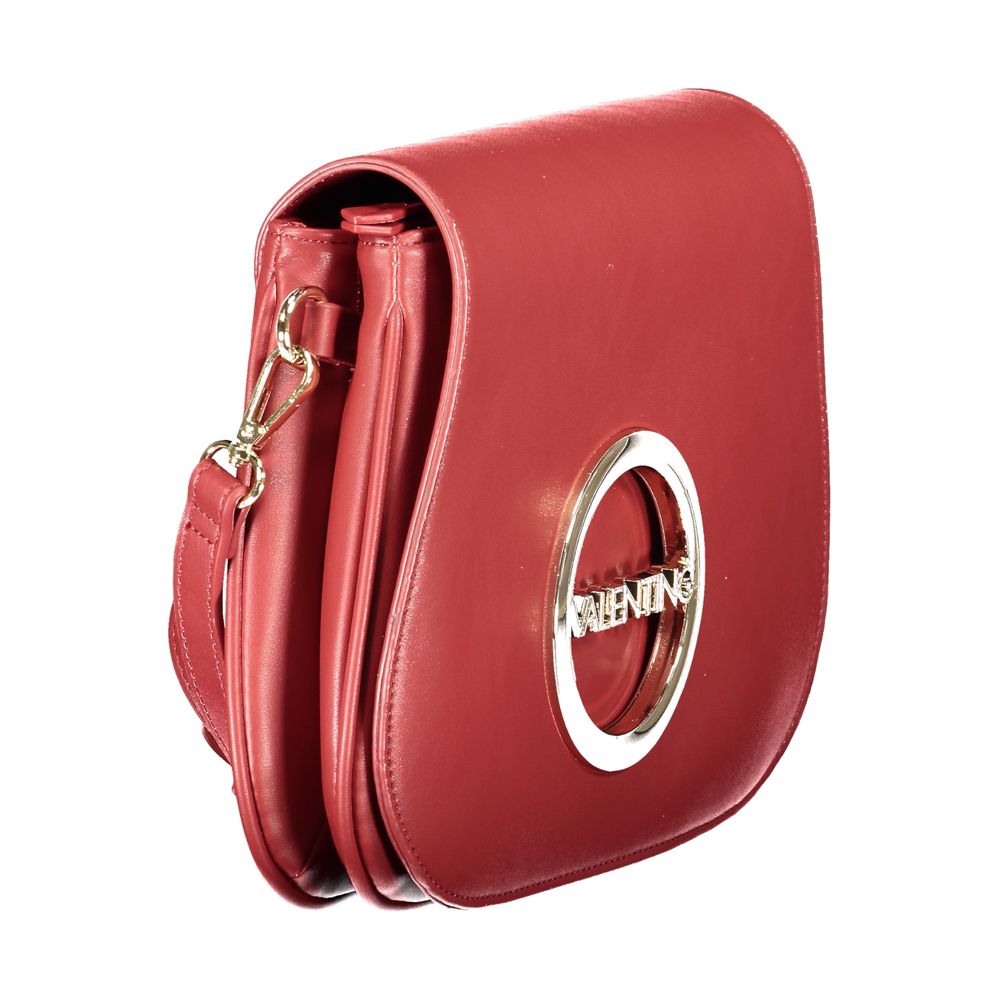 Handbag by Mario Valentino for women in polyethylene red & signature features a refined silhouette, showcasing a secure zipper, organized built-in-compartments & internal-pockets, and versatile shoulder-strap & adjustable-strap for a refined finish.