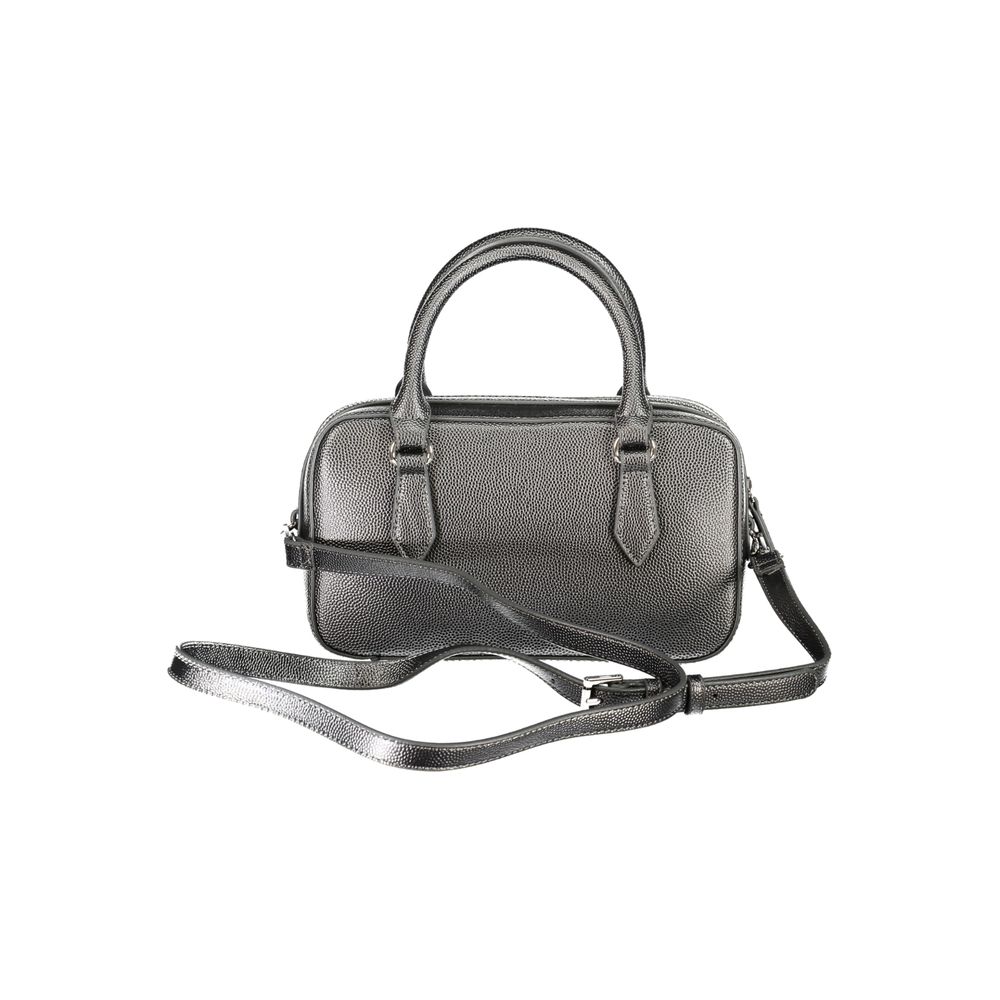 Handbag by Mario Valentino for women in polyethylene gray features a exquisite silhouette, showcasing a secure zipper and exquisite internal-pockets with versatile shoulder-strap, adjustable-strap & handle for a exquisite finish.