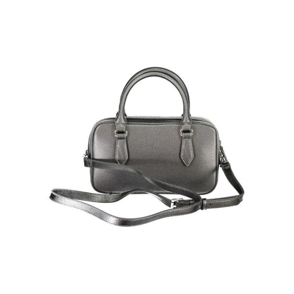 Handbag by Mario Valentino for women in polyethylene gray features a exquisite silhouette, showcasing a secure zipper and exquisite internal-pockets with versatile shoulder-strap, adjustable-strap & handle for a exquisite finish.