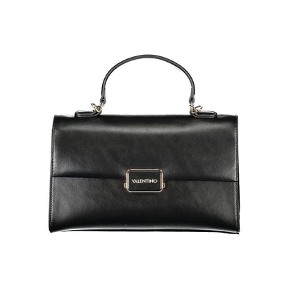 Handbag by Mario Valentino for women in polyethylene black presents a ornamental silhouette, showcasing a secure snap, ample built-in-compartments & internal-pockets, and versatile shoulder-strap, adjustable-strap & handle for a ornamental finish.