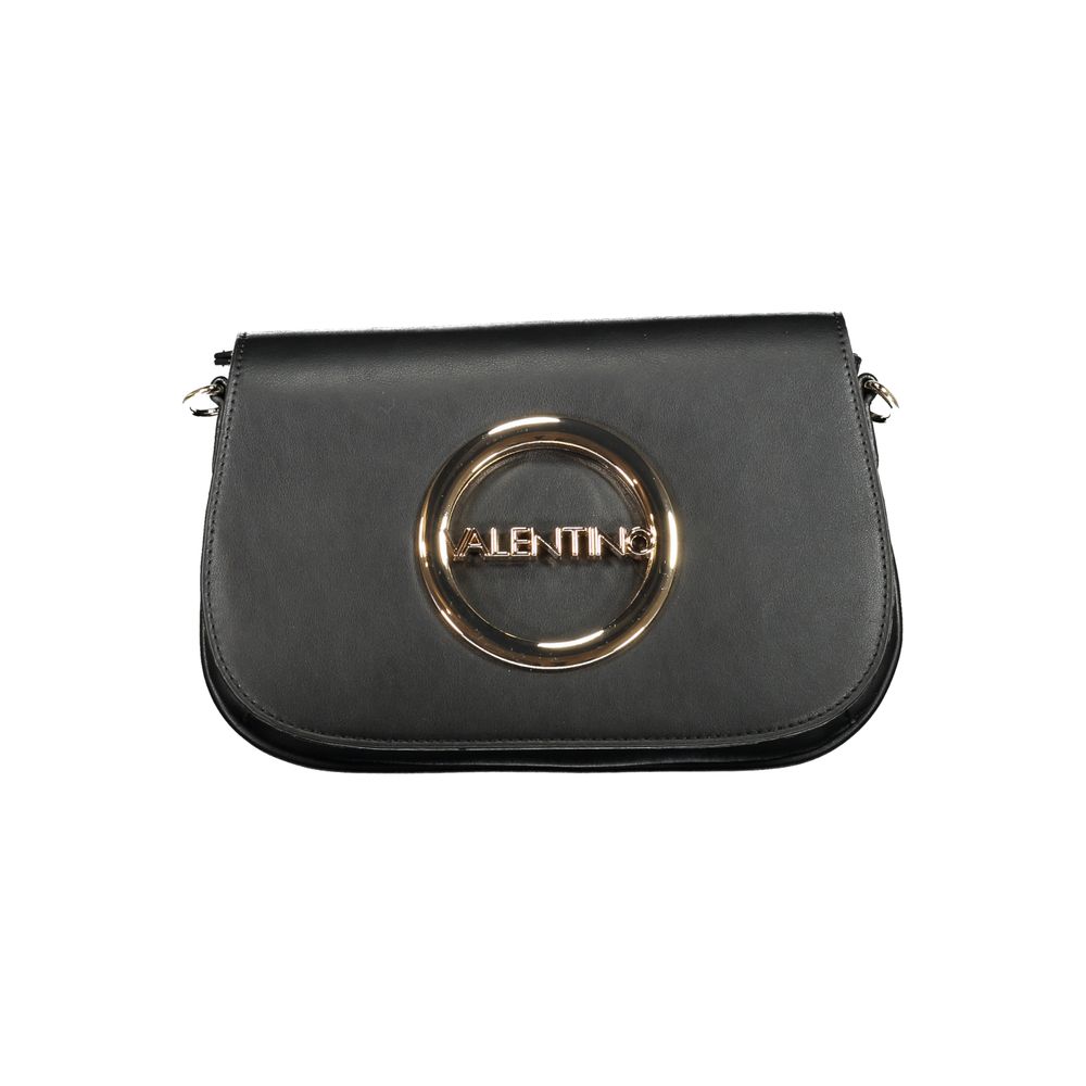 This Handbag by Mario Valentino for women in polyethylene and black presents a sculptural silhouette featuring a secure zipper, ample internal-pockets, and versatile shoulder-strap & adjustable-strap for a sculptural finish.