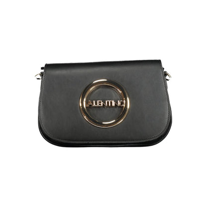 This Handbag by Mario Valentino for women in polyethylene and black presents a sculptural silhouette featuring a secure zipper, ample internal-pockets, and versatile shoulder-strap & adjustable-strap for a sculptural finish.