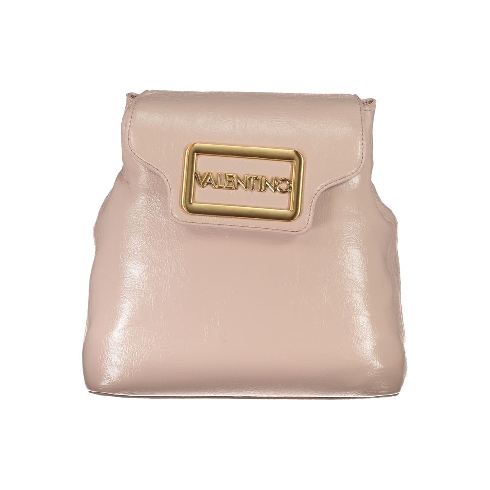 Backpack by Mario Valentino for women in polyethylene faux leather pink features an stately silhouette from the Polyethylene Faux Leather Backpack range, with a secure zipper, ample built-in-compartments, external-pockets & internal-pockets, and versatile handle, backpack-strap & adjustable-strap.
