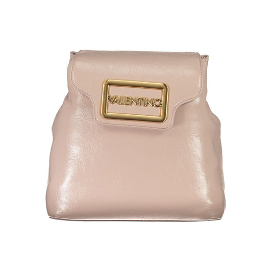 Backpack by Mario Valentino for women in polyethylene faux leather pink features an stately silhouette from the Polyethylene Faux Leather Backpack range, with a secure zipper, ample built-in-compartments, external-pockets & internal-pockets, and versatile handle, backpack-strap & adjustable-strap.