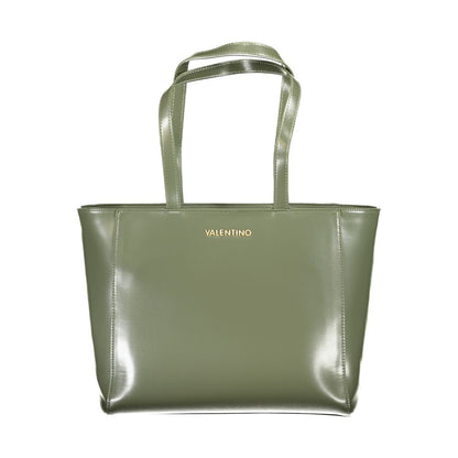 Shoulder Handbag by Mario Valentino for women in polyethylene green & signature features a exquisite silhouette, showcasing a secure zipper and exquisite internal-pockets with versatile shoulder-strap & handle for a exquisite finish.
