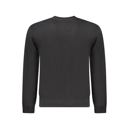 Sweatshirt by Guess Jeans for men in cotton black presents a smart casual silhouette, featuring a smart casual and for a sophisticated look.
