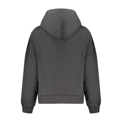 Hooded Sweatshirt Hoodie by Tommy Hilfiger for women in cotton black showcases a city-ready silhouette, artfully detailed with a signature and for a city-ready finish.