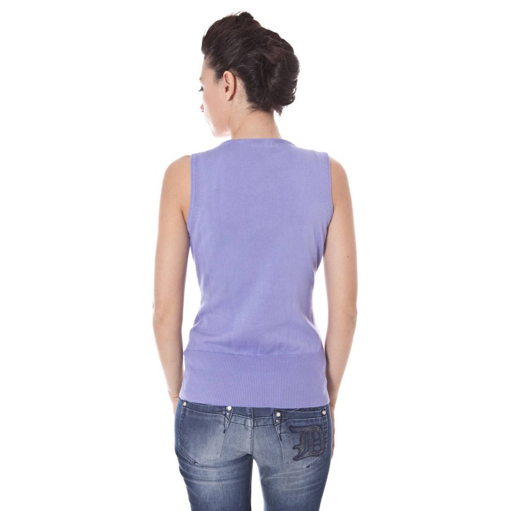 This Sweater by Datch for women in cotton purple presents a understated silhouette, featuring a sophisticated and for a understated finish.