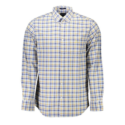 Shirt by Gant for men in cotton yellow showcases a sublime silhouette, artfully detailed with a sublime button-down-collar neckline and for a sophisticated, sublime finish.