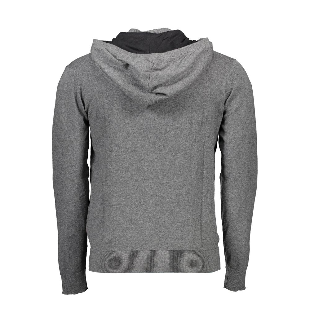 Hooded Sweater by U.S. POLO ASSN. for men in cotton gray showcases an masterful silhouette, artfully detailed with a masterful and for a sophisticated, premium finish.