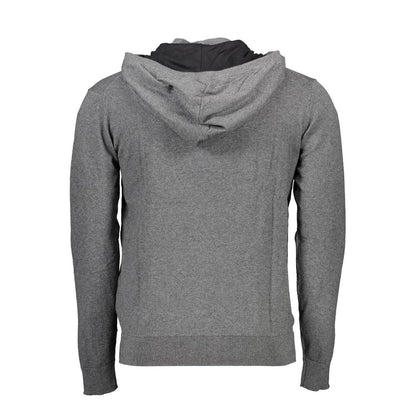 Hooded Sweater by U.S. POLO ASSN. for men in cotton gray showcases an masterful silhouette, artfully detailed with a masterful and for a sophisticated, premium finish.