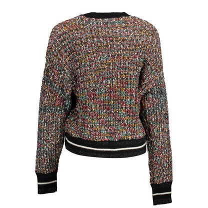 Sweater by Desigual for women in polyester black features an tactile silhouette, showcasing a sophisticated and tactile for a refined finish.