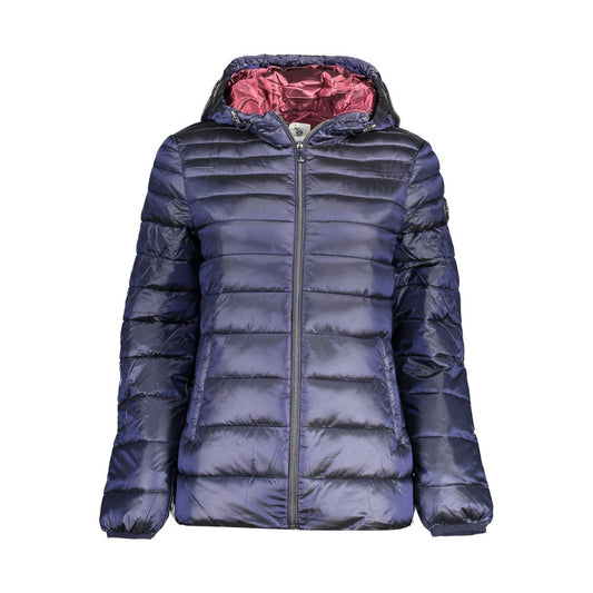 U.S. POLO ASSN. Women's Nylon Hooded Jacket - Blue